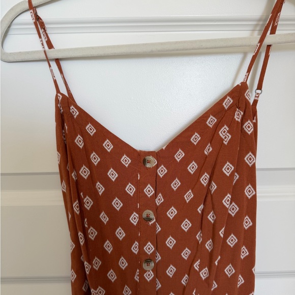 Aeropostale Terracotta Geometric Midi Dress - Picture 4 of 11